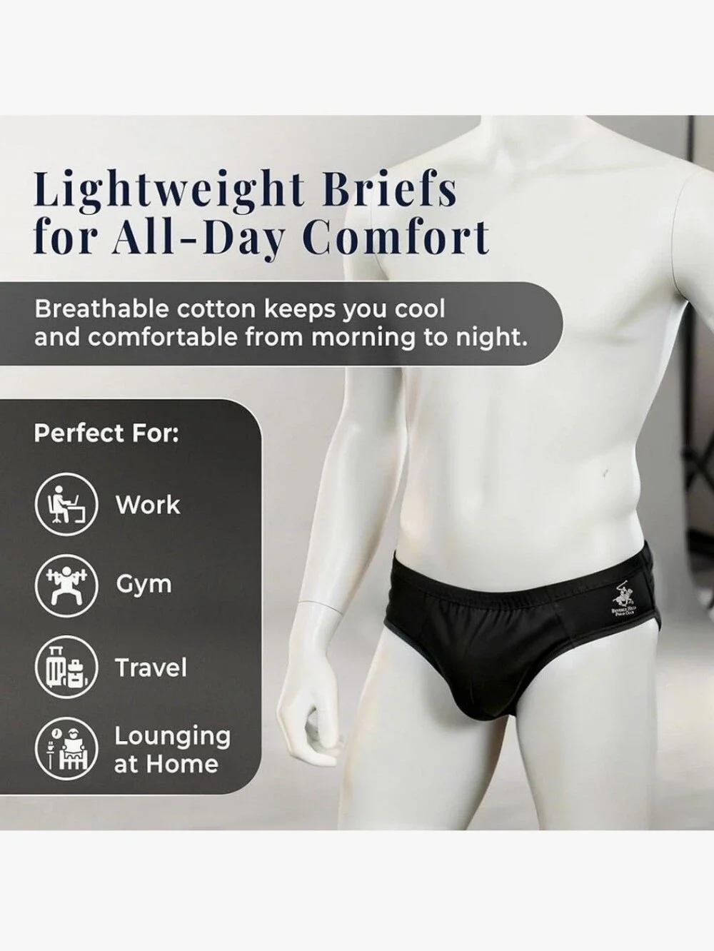 Beverly Hills Polo Club 5 Pack Low Rise Brief